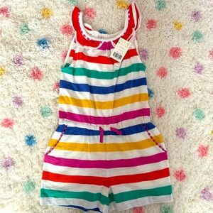 NWT Mini Boden striped romper 5-6